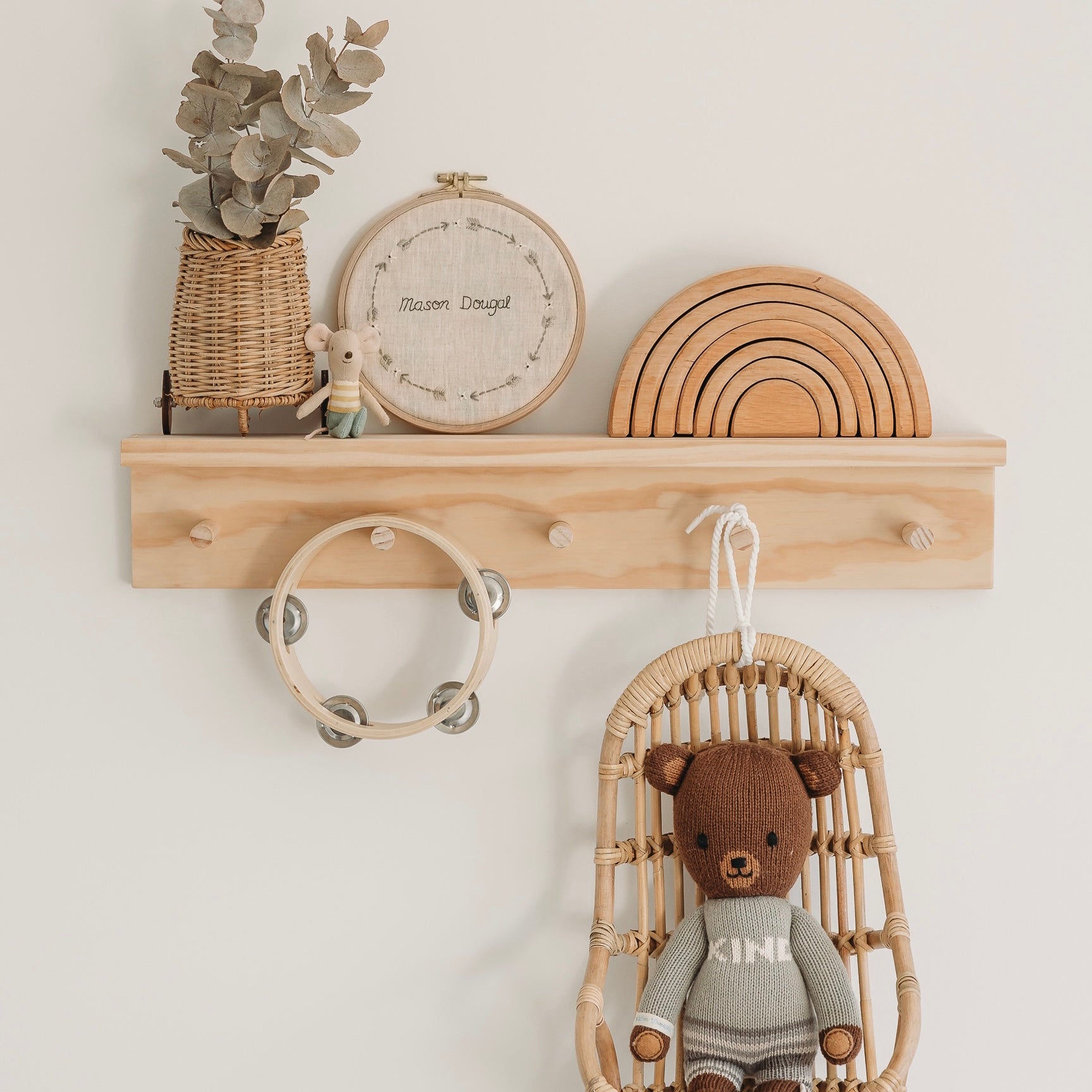 Peg shelf clearance nursery